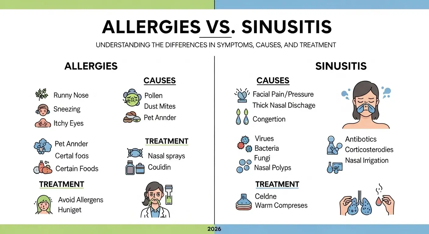Difference Between Allergies and Sinus