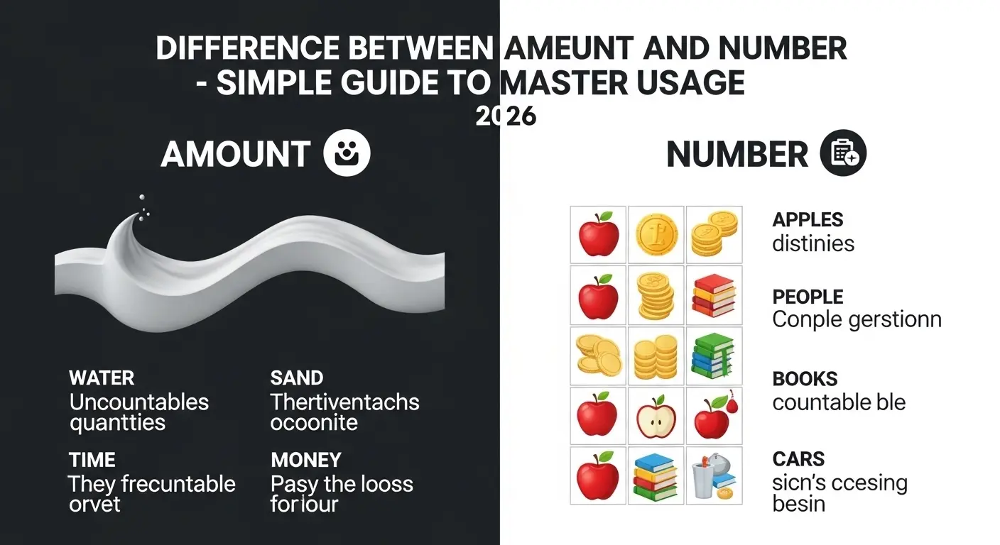 Difference Between Amount and Number
