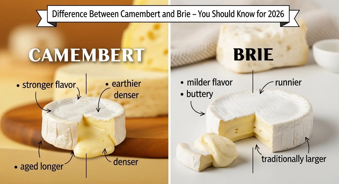 Difference Between Camembert and Brie