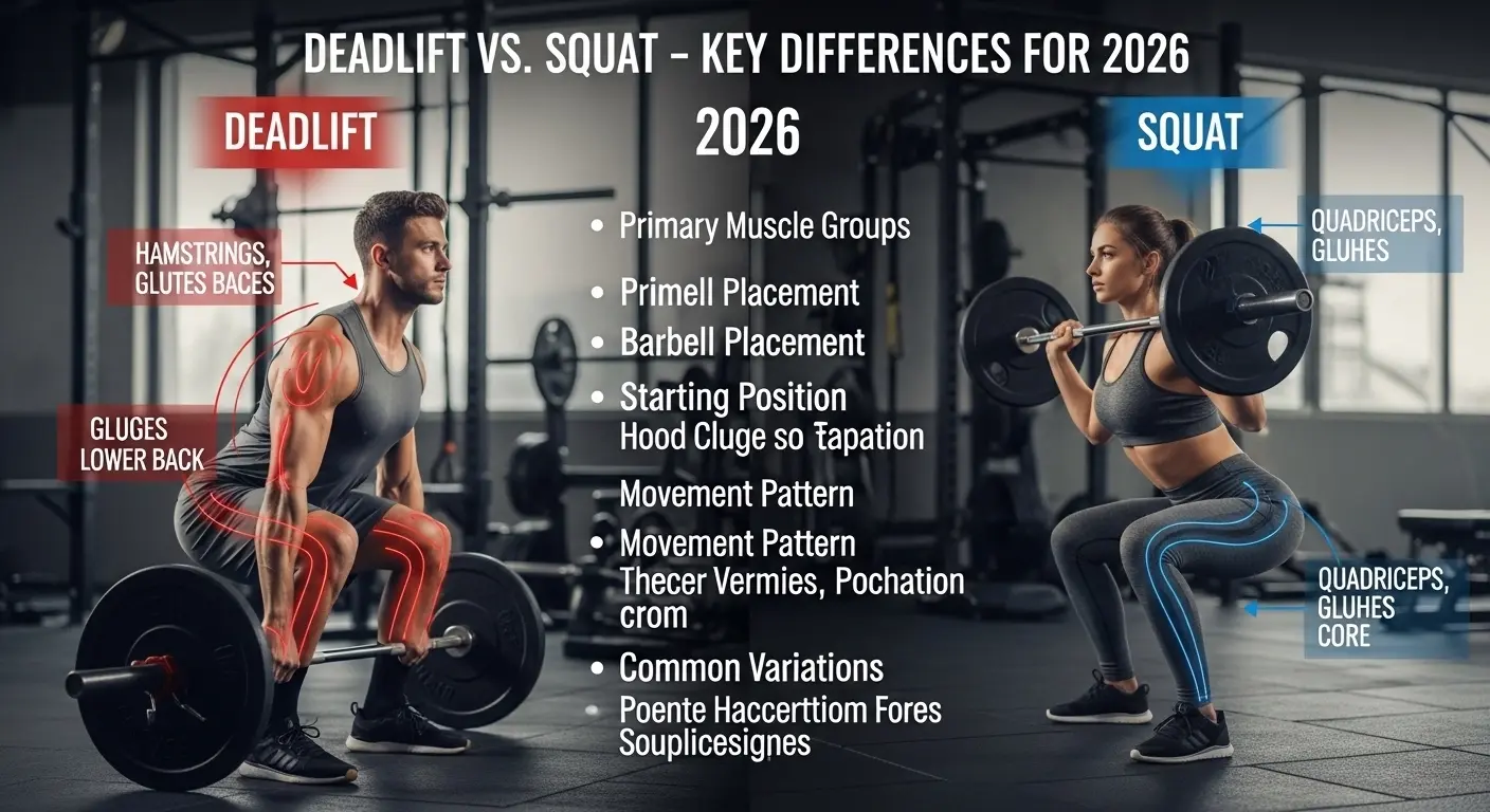 Difference Between Deadlift and Squat