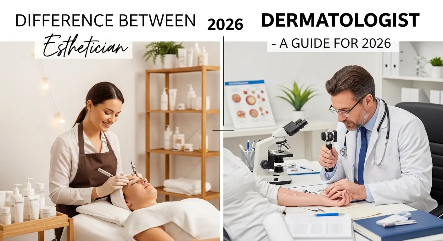 Difference Between Esthetician and Dermatologist