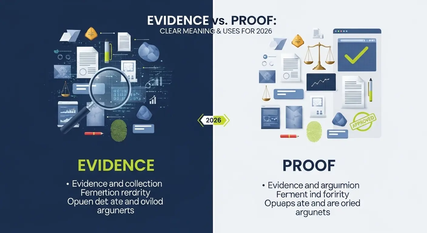 Difference Between Evidence and Proof