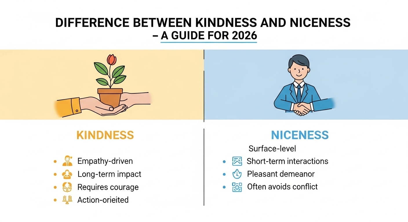 Difference Between Kindness and Niceness
