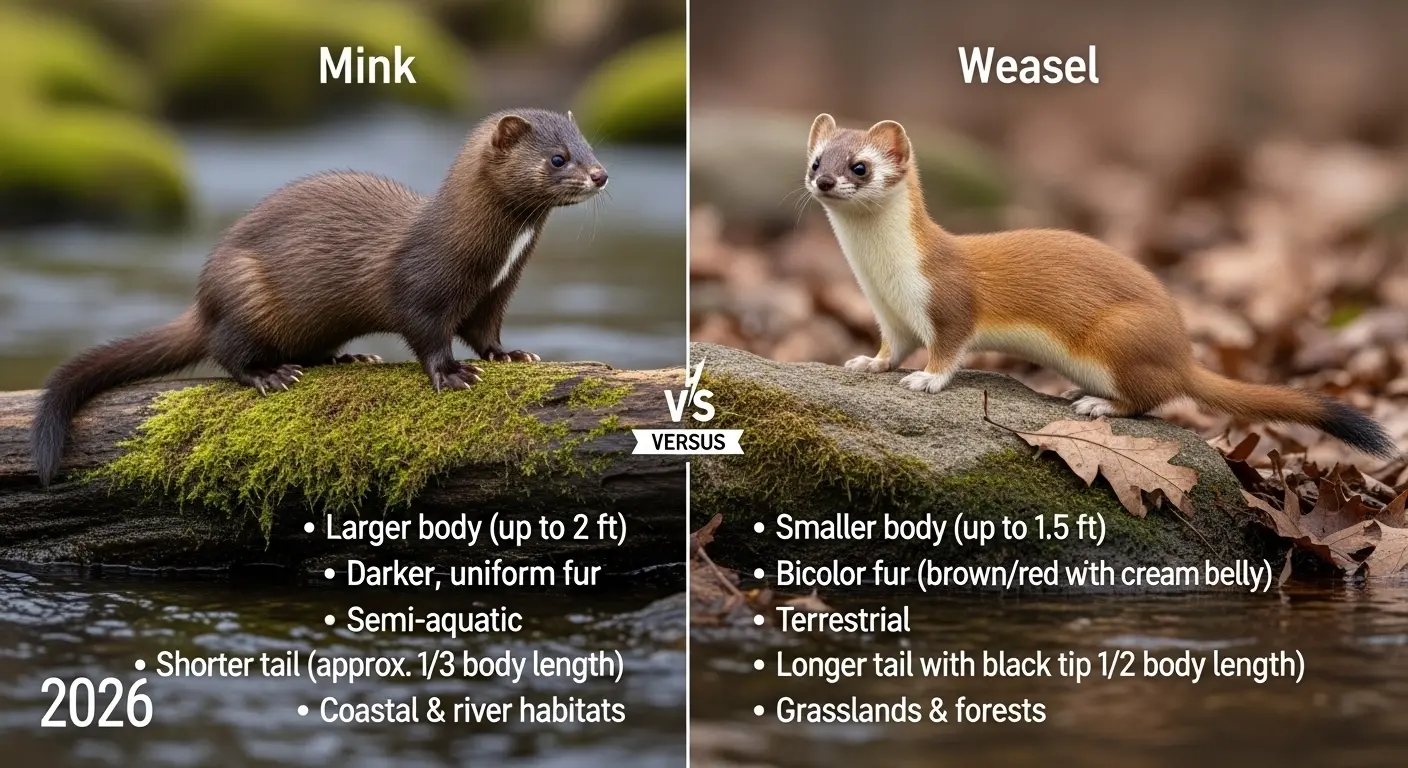 Difference Between Mink and Weasel