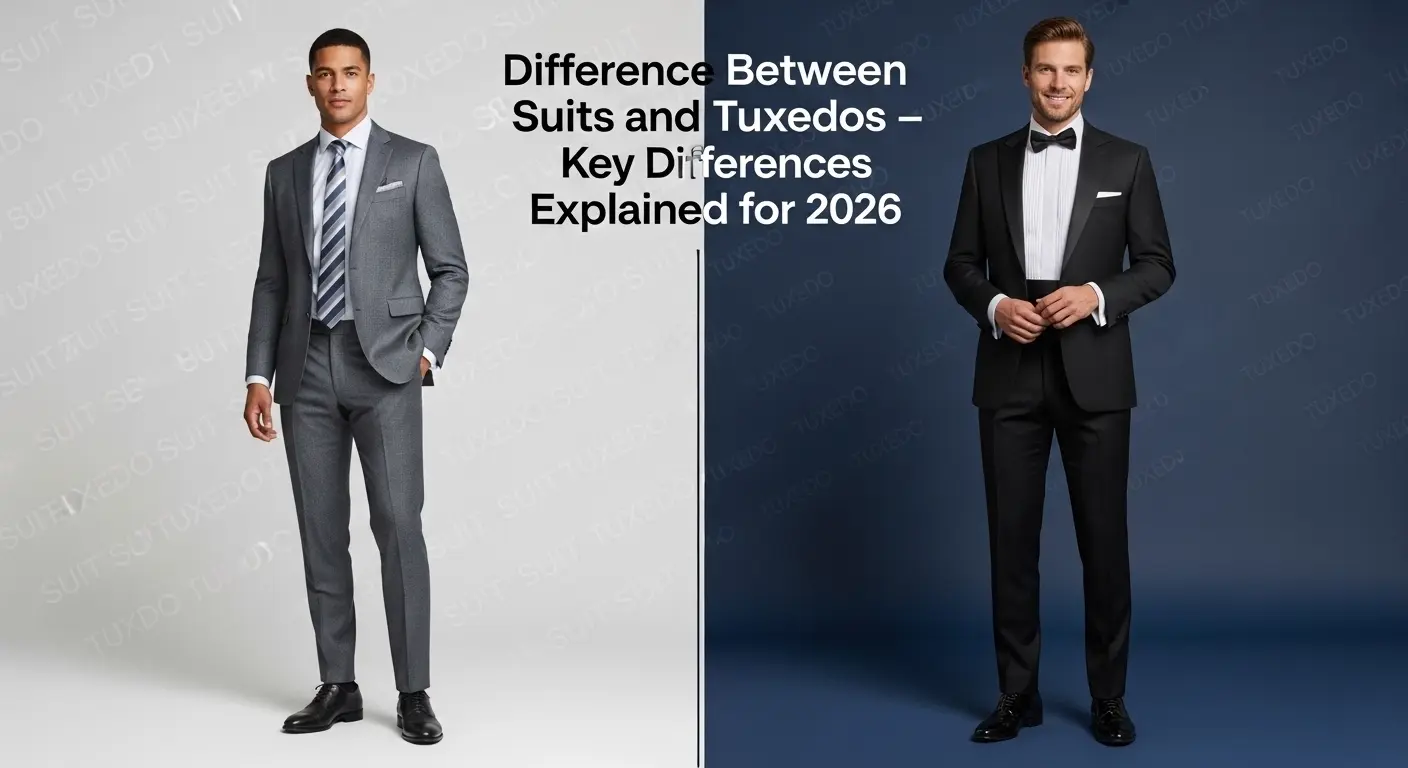 Difference Between Suits and Tuxedos