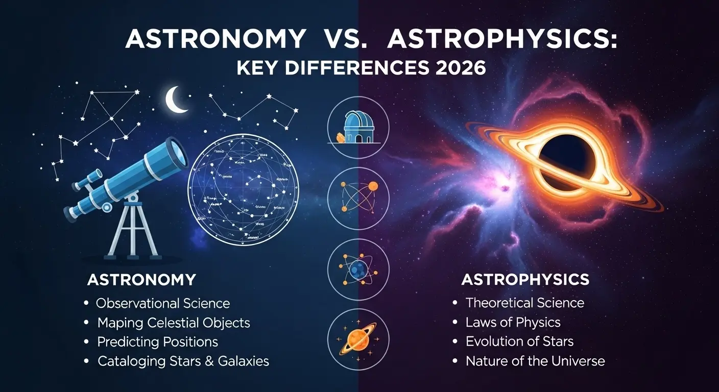 Difference between Astronomy and Astrophysics