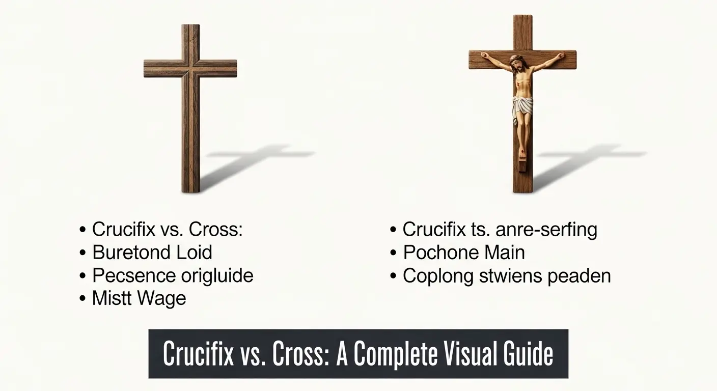 Difference between Crucifix and Cross