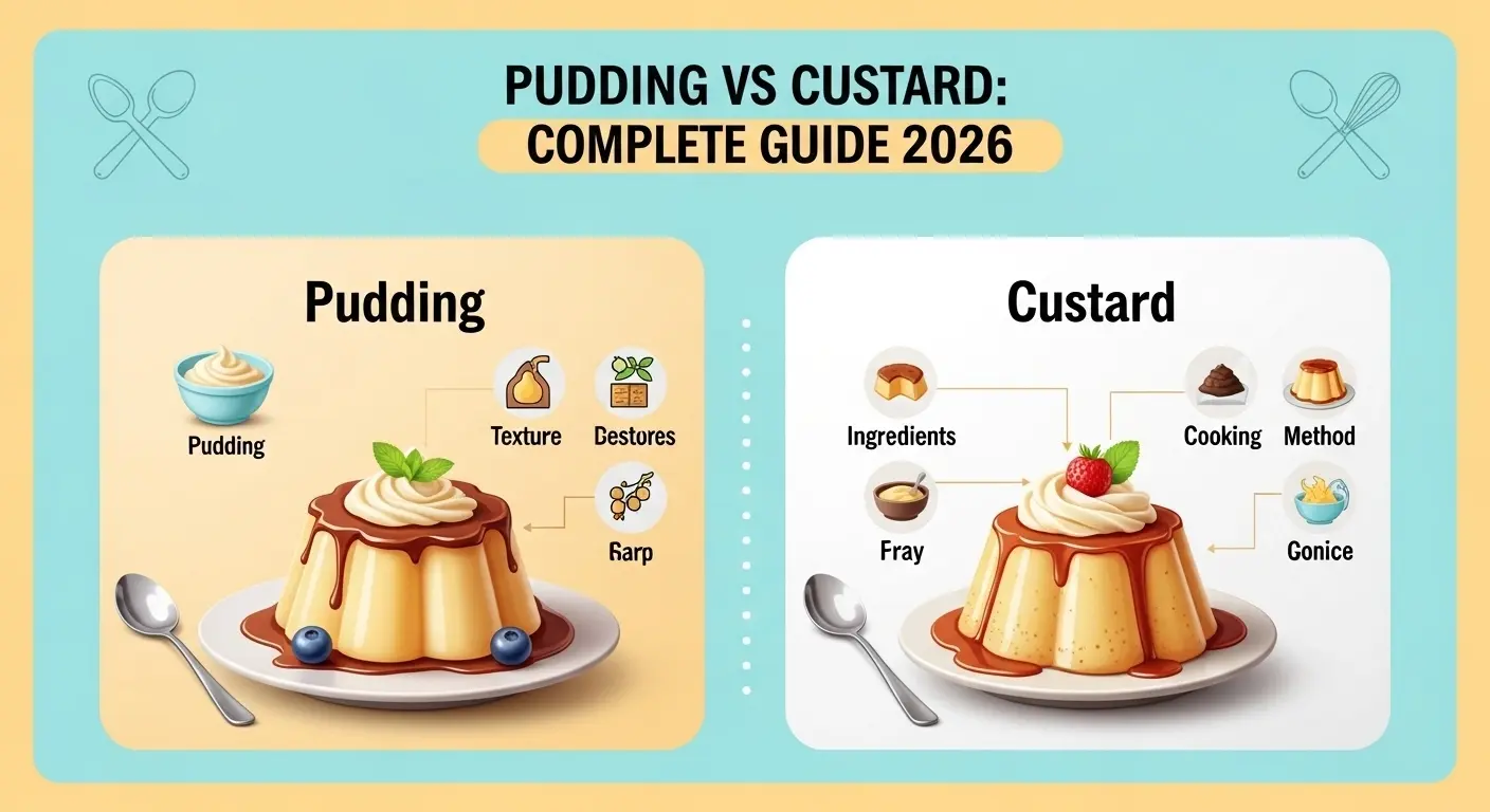 Difference Between Pudding and Custard