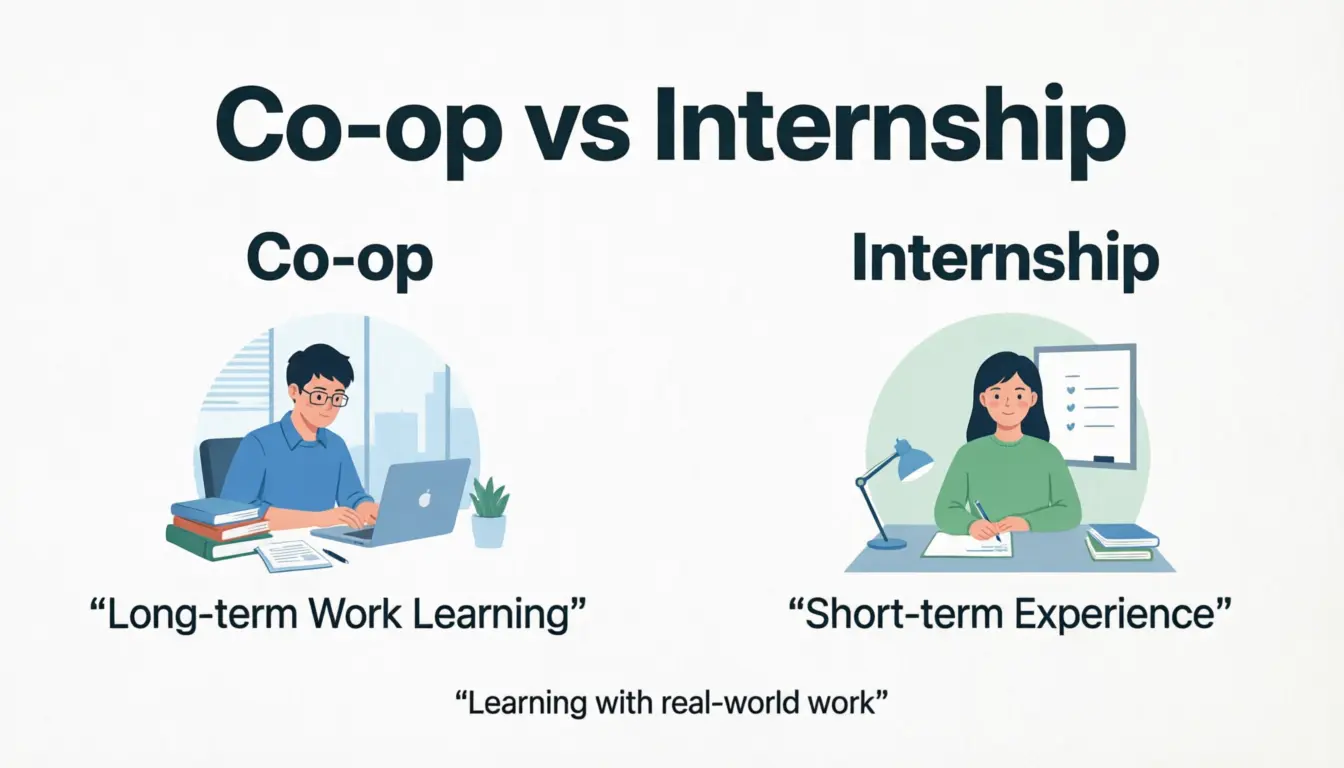 Difference Between Coop and Internship