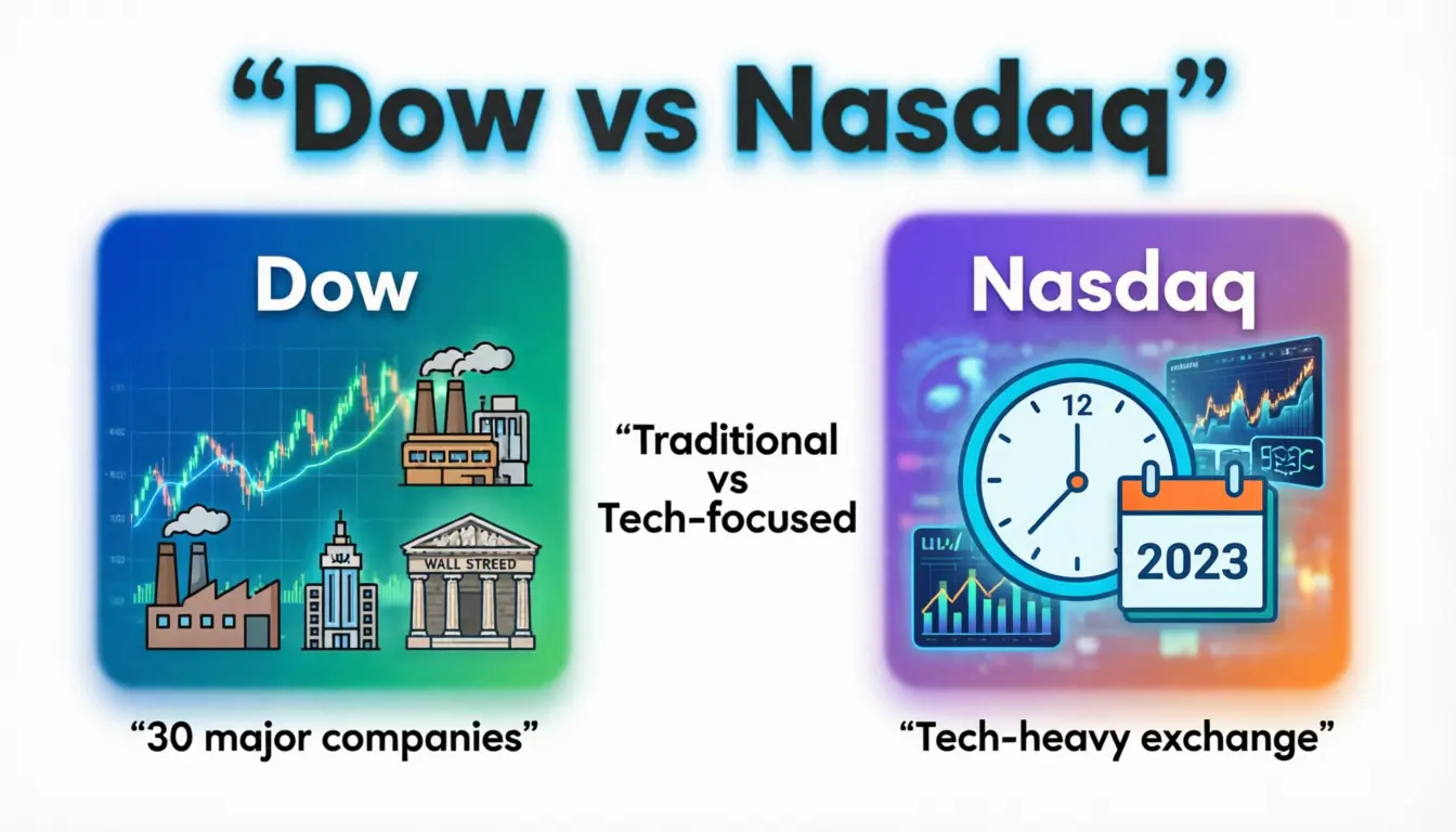 Difference Between Dow and Nasdaq