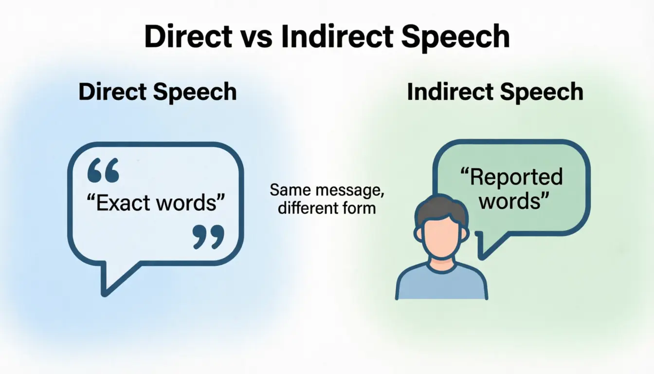Difference Between Indirect and Direct Speech