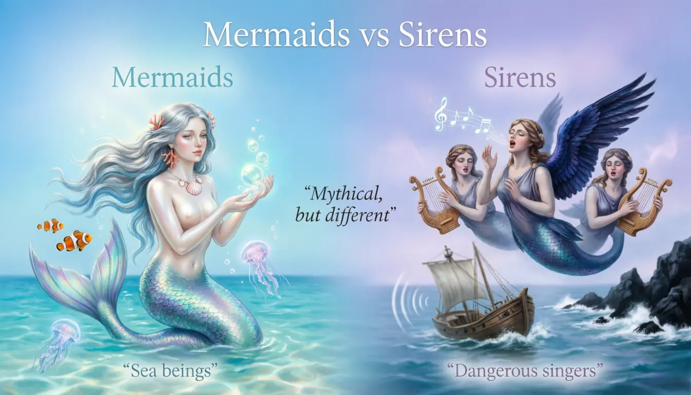 Difference Between Mermaids and Sirens