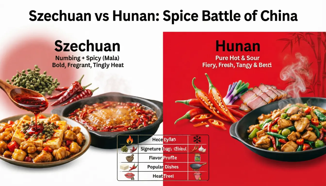 Difference Between Szechuan and Hunan