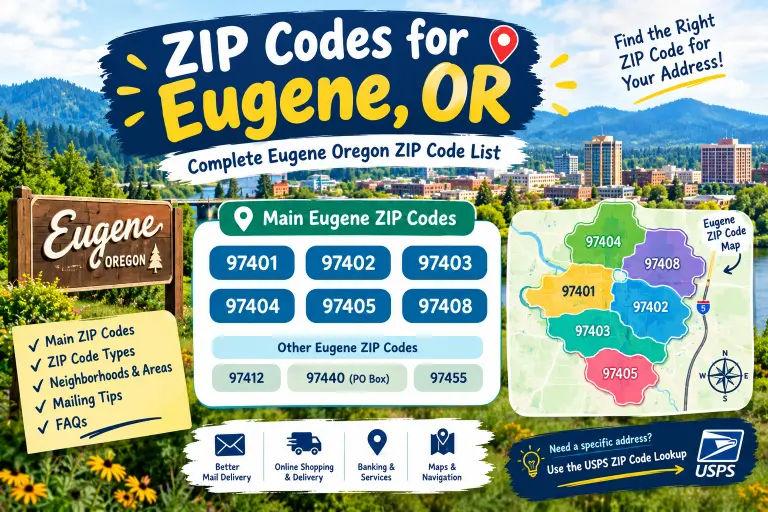 ZIP Codes for Eugene OR: Complete Eugene ZIP Code List
